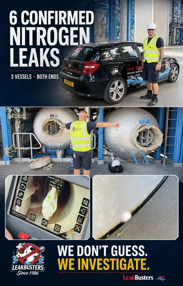 LeakBusters industrial nitrogen leak investigation in Cyprus